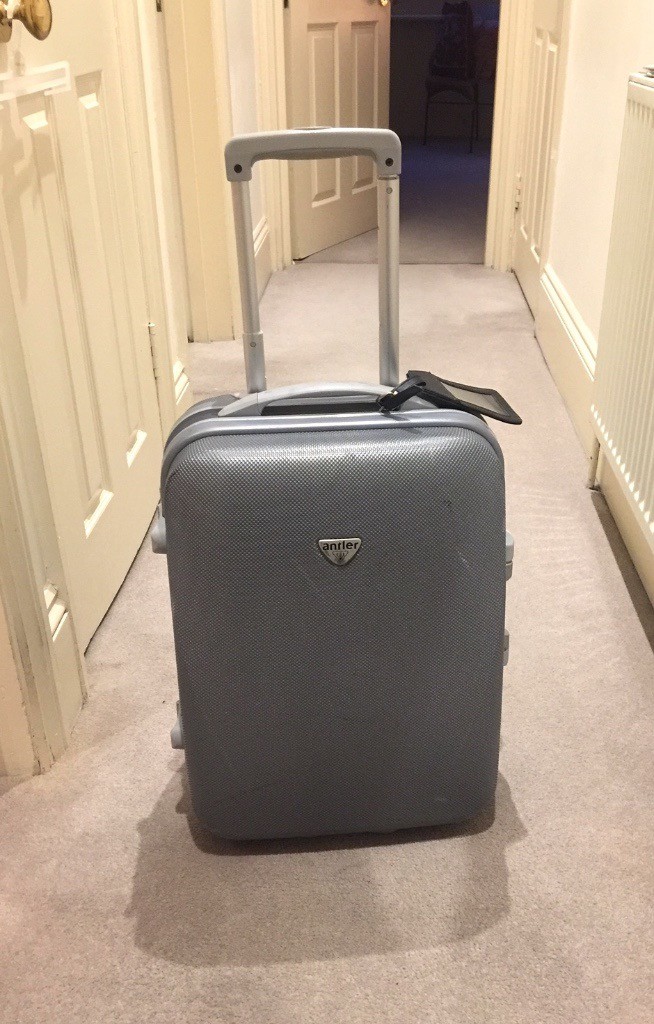 Antler Premium Lightweight Hard Shell Silver Cabin Case In