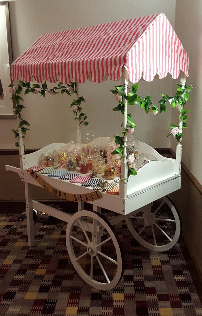 Sweet Candy Cart Handmade From Solid And Plywood With Sweet Jars Ideal