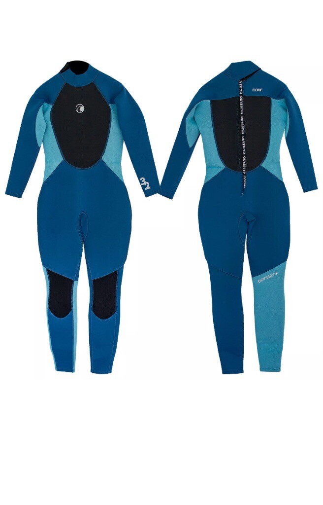 Odyssey Core 3/2mm Ladies Womens Full Wetsuit Surf Swim Kayak Long Wet