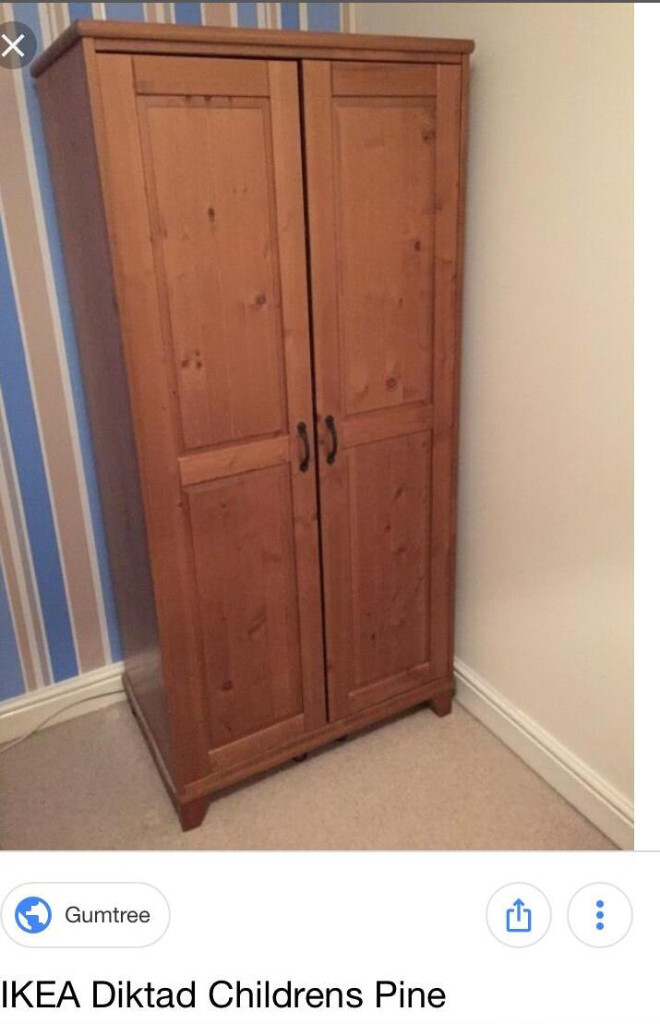 Ikea Diktad children's pine wardrobe in Hanham, Bristol Gumtree