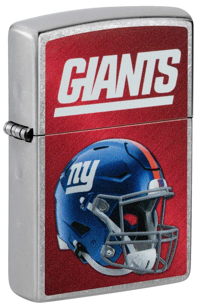 Zippo 48442, зажигалка New York Giants NFL, отделка Street Chrome