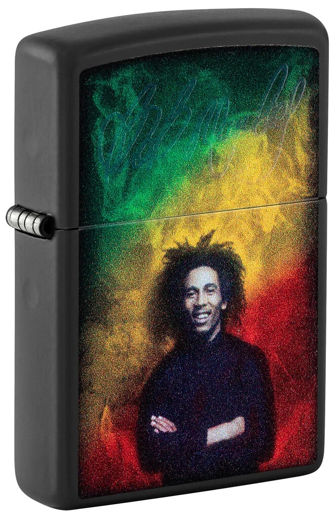 Zippo 48674, зажигалка Bob-Glow с подсветкой, черная матовая отделка