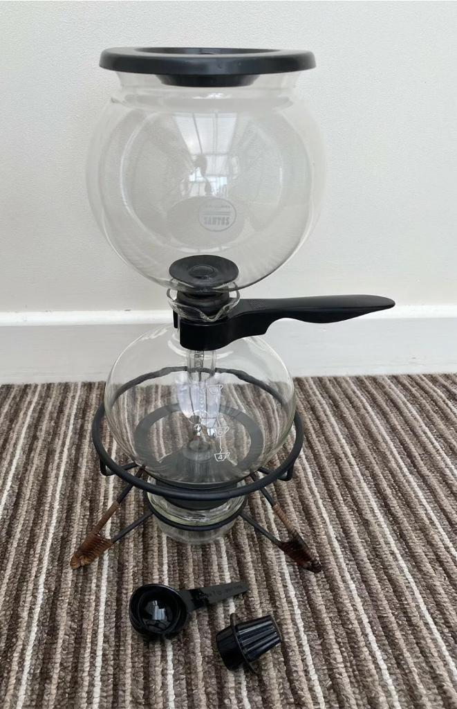 Vintage Bodum Santos Vacuum Coffee Percolator with Manual Camping in