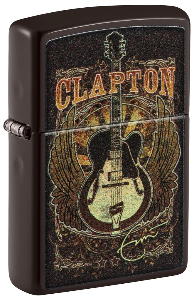 Zippo 48196, Eric Clapton-Tour Artwork Design, зажигалка с коричневой отделкой