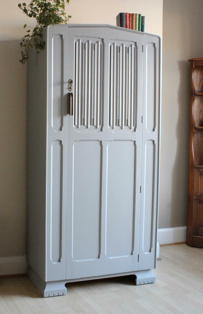 Vintage Shabby Chic Painted Wardrobe Armoire In Kingston
