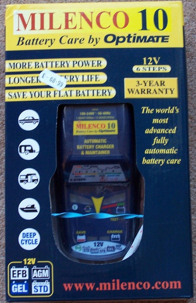 Milenco Optimate 10 Leisure Battery Charger, Cars, Motorhomes, Leisure