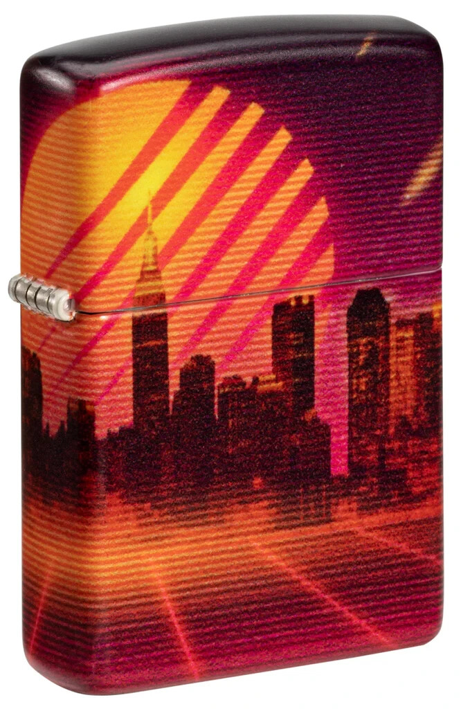 Zippo 48505, Cyber City Design, 540 Color Process, 2-сторонняя зажигалка, НОВИНКА