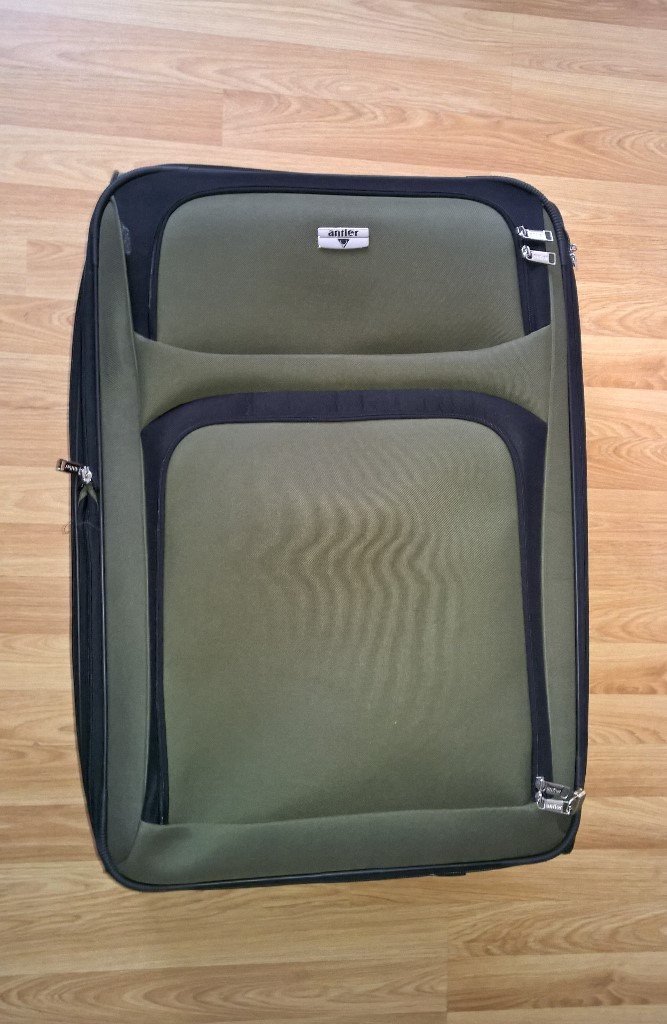 ANTLER Luggage Case, Suitcase Green & Black in Swindon, Wiltshire