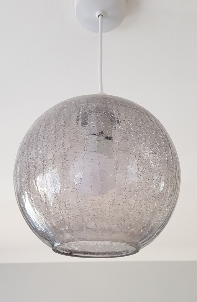 3 x NEXT frosted glass sphere lamp shade light fitting in Leyton