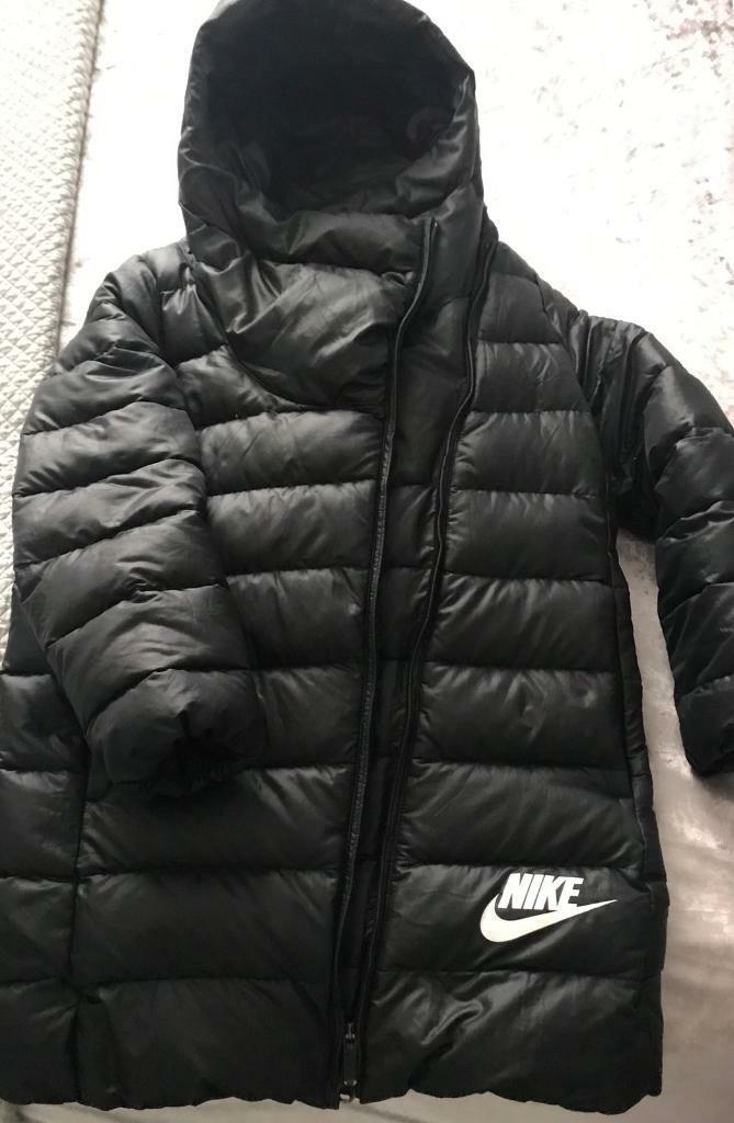 nike small logo padded jacket