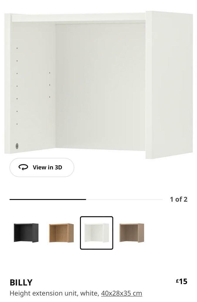 IKEA Billy height extenders in Cannock, Staffordshire Gumtree