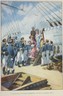 1920s US Naval Academy Christmas Card, USNA Chapel, Nautical Scene, Midshipmen