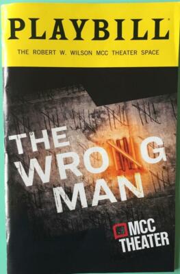 The Wrong Man Playbill Joshua Henry Ciara Renee  Ryan Vasquez  Thomas Kail  2019