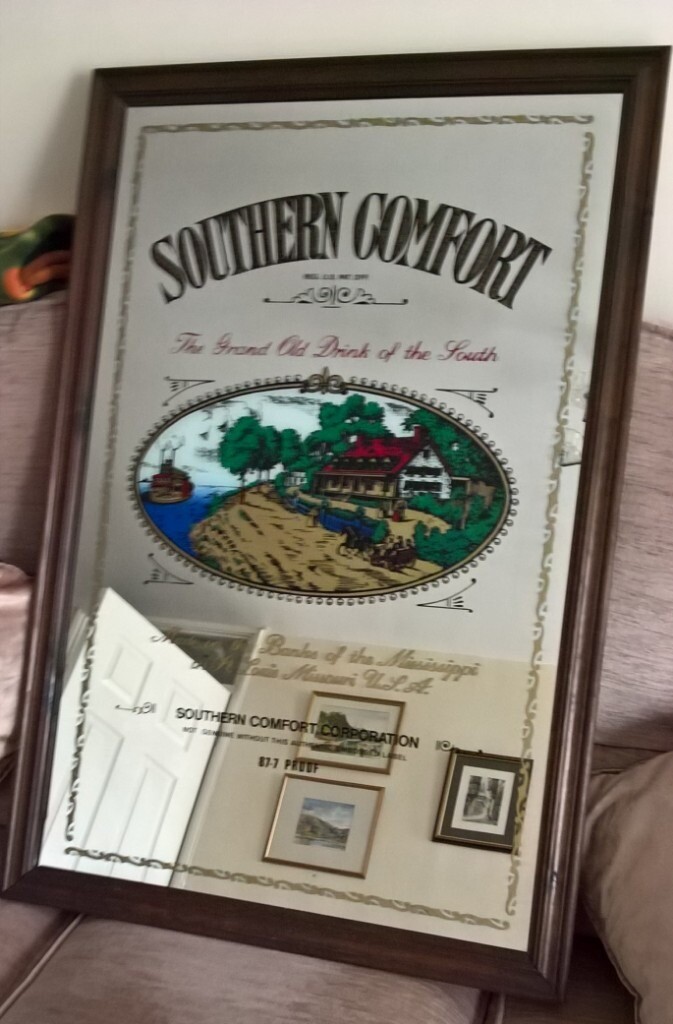 Painted Mirror With Southern Comfort Image In Norwich Norfolk