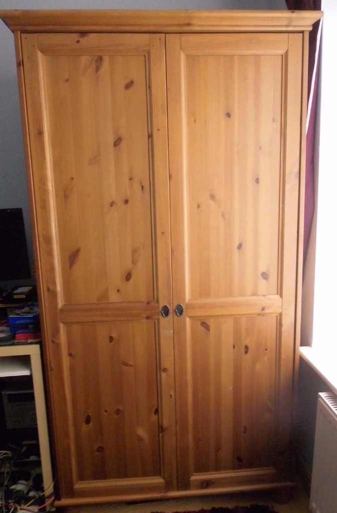 Ikea leksvik pine wardrobe | in Uxbridge, London | Gumtree