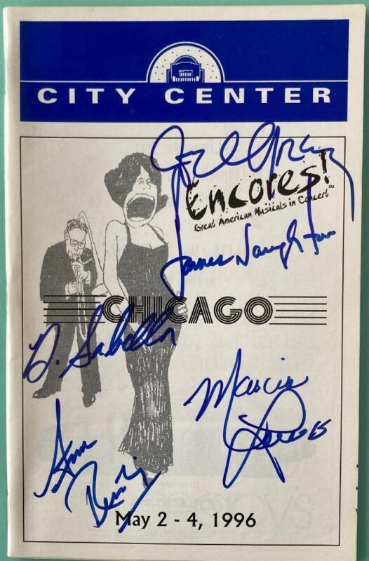Signed Playbill Chicago Ann Reinking James Naughton Joel Grey +2 Encores! 1996
