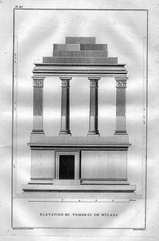Milas Mylasa Mugla Turkey TÃ¼Rkei Temple Architecture Kupferstich Engraving 1780