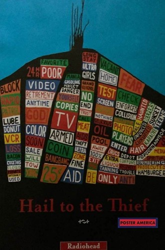 Radiohead Hail to the Thief オリジナル両面ポスター Radiohead Hail To The Thief KOREA promotion Double Side