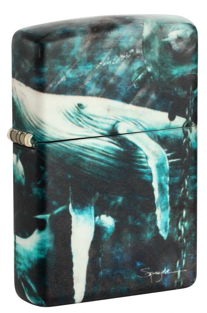 Zippo 48627, Spazuk Whales and Underwater Mines, зажигалка 540 Color Finish