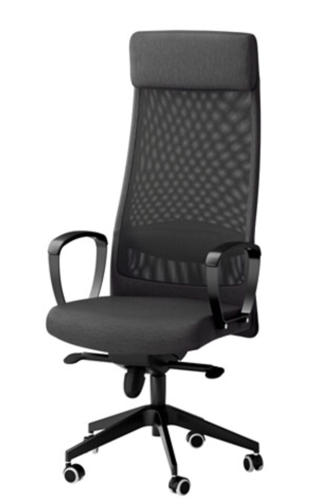 Office chair (Ikea 'Markus' model, dark grey colour) in Clapham