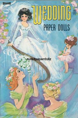 VINTAGE 1964 WEDDING PAPER DOLLS ~GORGEOUS HD LASER REPRODUCTION~ORIG SIZE UNCUT