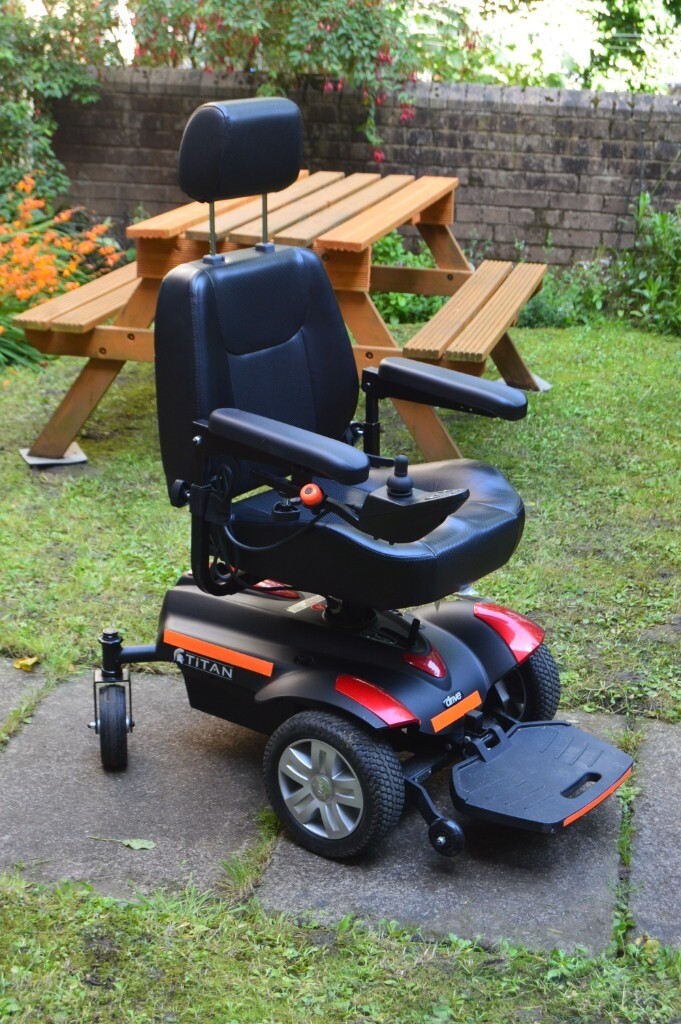 TITAN Drive Electric Wheelchair (Red and Black). in East End, Glasgow