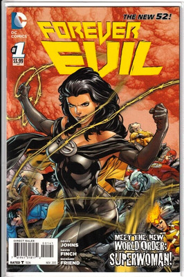 FOREVER EVIL #1 1:25 IVAN REIS SUPERWOMAN VARIANT COMIC DC 2013 NM 1ST PR NEW 52