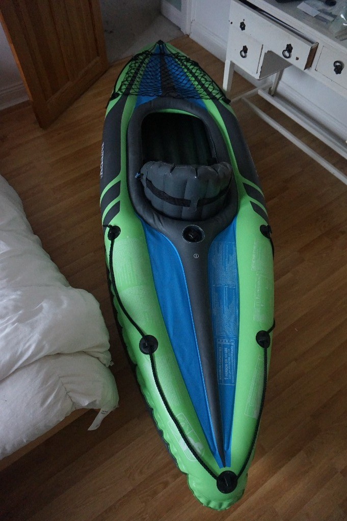 INTEX K1 CHALLENGER INFLATABLE KAYAK EXCELLENT CONDITION in