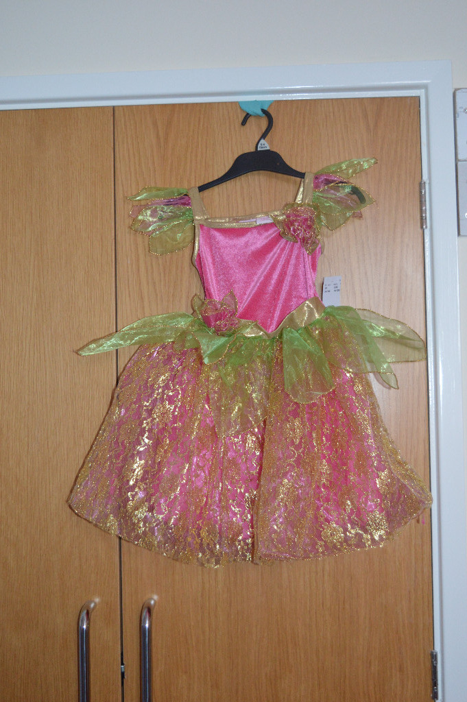 TK Maxx 34 Years Pink & Green Fairy Dress Up Costume Still has tags
