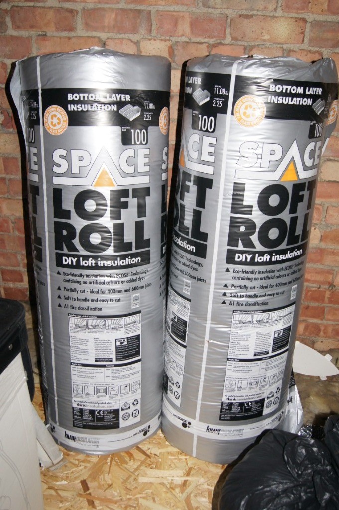 Knauf 100mm Space Loft Roll Bottom Layer Roll Insulation 11.08 m2 roll in York, North