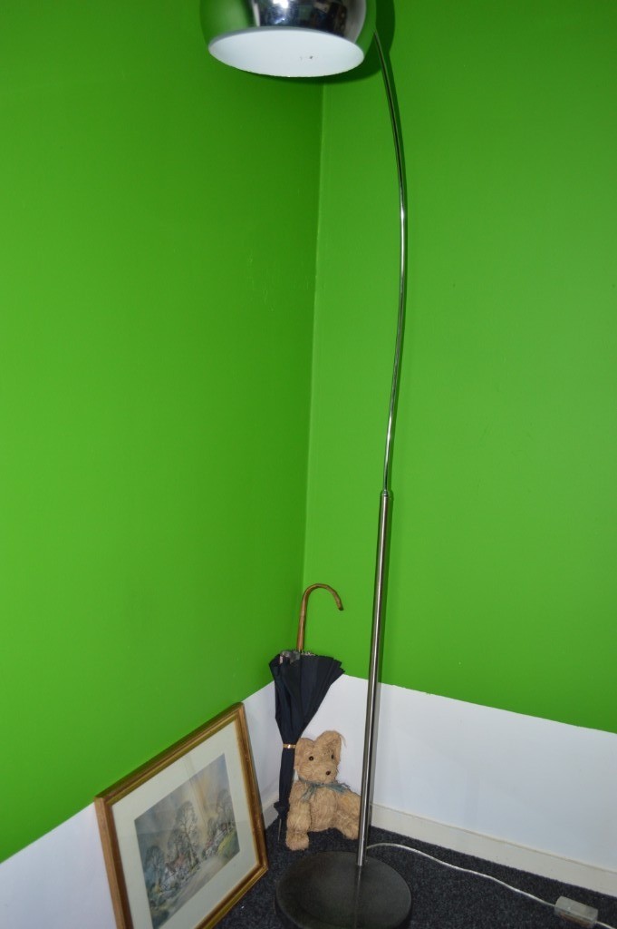 Next Modern Curved Standard Lamp Overhanging Lamp Arc Floor