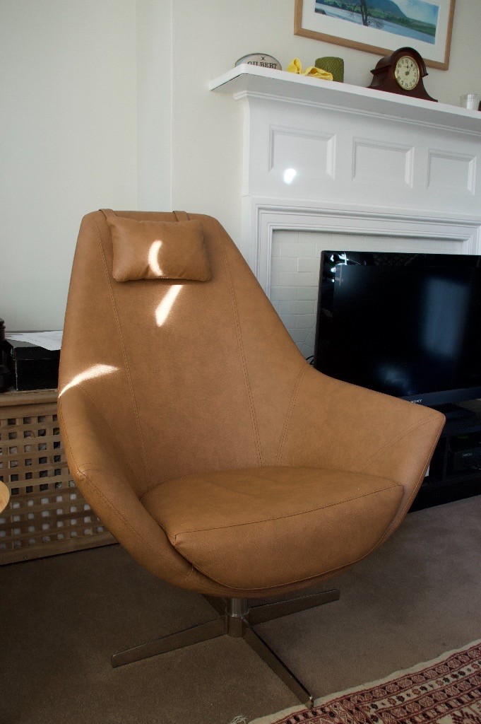 Dwell Pivot Swivelling Armchair In Tan In Streatham Hill London Gumtree