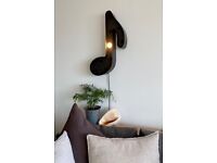 Made com musical note cool metal large wall light