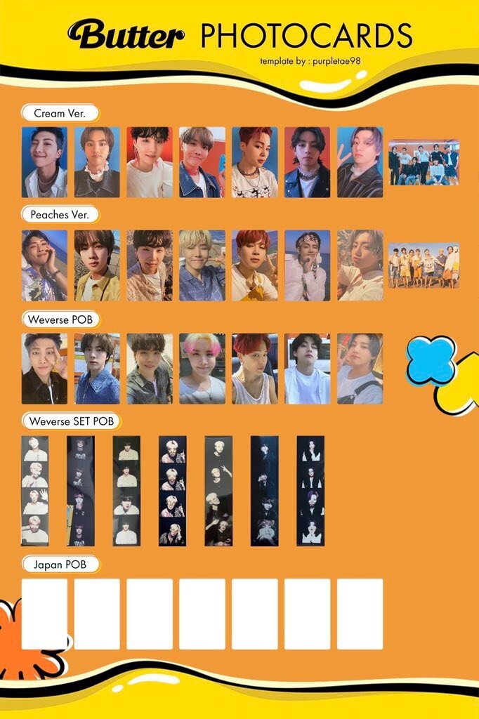 BTS  butter peaches cream weverse フィルム BTS Butter Official Peach Cream Message & Weverse Special