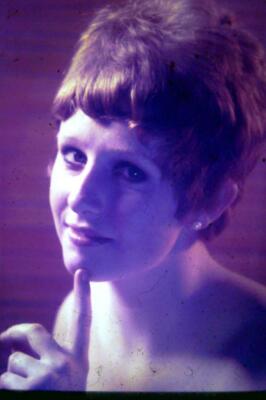 35mm Colour Slide- Girl with Pixi Cut- Kit Goninon 1970's