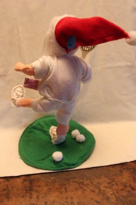 Vintage Annalee Doll Santa Playing Tennis 1992