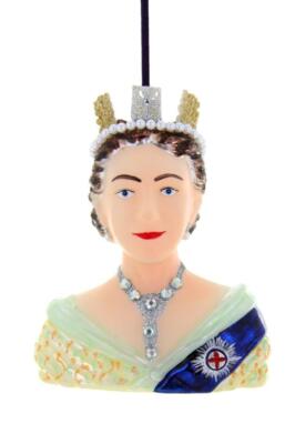 Cody Foster Young Queen Elizabeth British Royalty Crown Gown Christmas Ornament