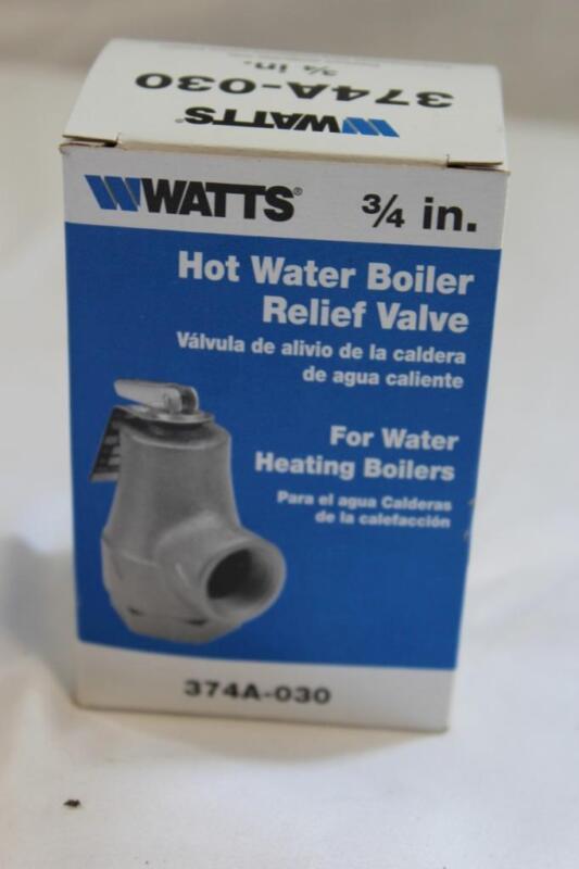 Watts 374A-030 3/4" Hot Water Boiler Relief Valve (30 psi) - NEW!