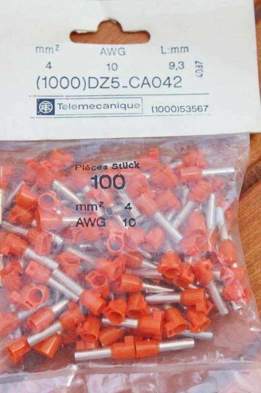 Telemecanique 100 St.Embouts 4qmm, Orange, Isolation, Type: Dz5-Ca042 Neuf