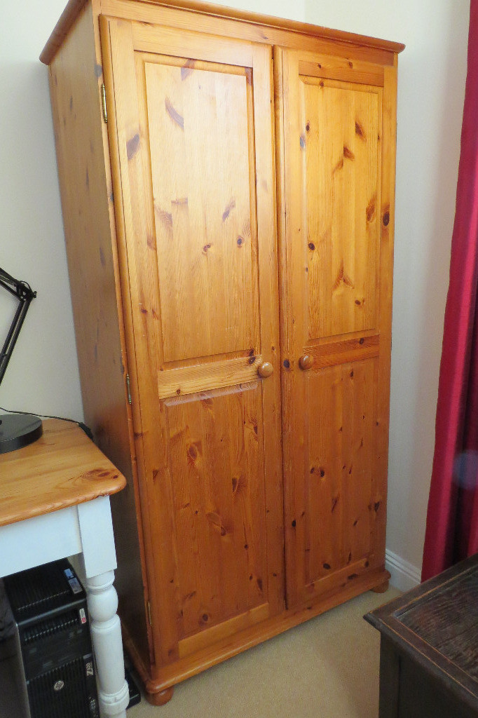 Pine 2 door wardrobe for sale in Poundbury, Dorset Gumtree
