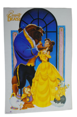 Disney 1991 Vintage Original Beauty & the Beast Movie Poster #2018 OSP 23x35 NEW