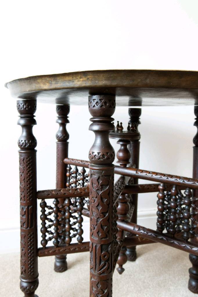 Folding Brass Top table in Kings Worthy, Hampshire Gumtree