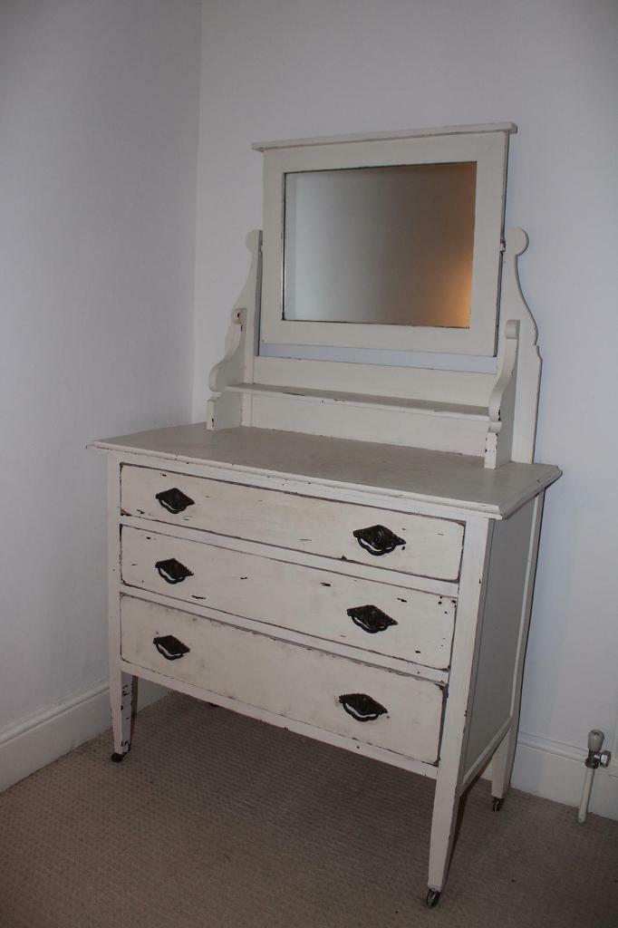 Vintage wooden dressing table with mirror in Shrewton, Wiltshire