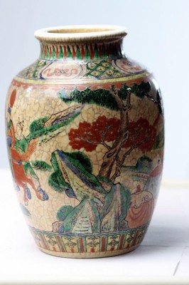 Antique Chinese Porcelain Verte  Vase