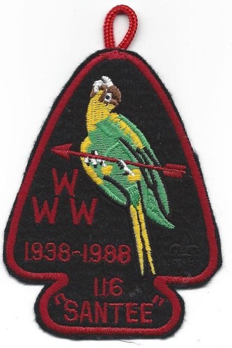 Santee Lodge 116 Pee Dee Area Council SC A3 50th Anniversary 1988 Issue