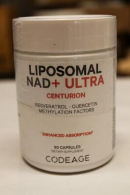 Codeage Liposomal NAD+ Ultra Supplement With Resveratrol 90 Caps. 3/26 NEW