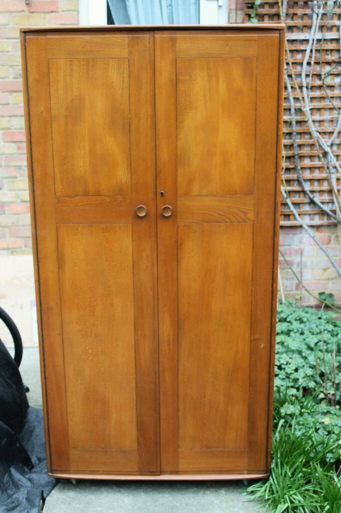 Ercol Windsor Wardrobe Blonde 1950s In Greenwich