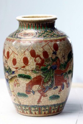 Antique Chinese Porcelain Verte  Vase