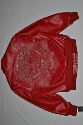 Pre-owned Pelle Pelle Men's Leather Jacket Red Anniversary American Legend All Sizes
