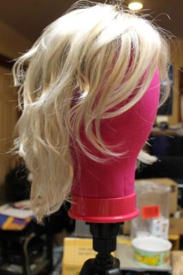 Estetica Designs Front Lace Line Wig Mellow Sunlit Blonde Shaggy Lob Cut NEW